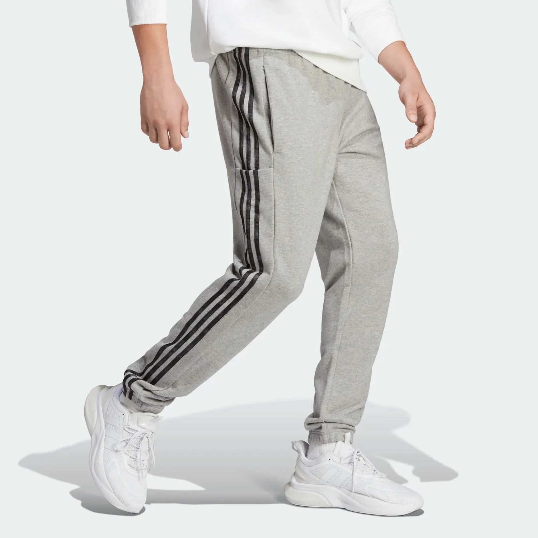 adidas French Terry Tapered Elastic Cuff 3-Stripes Men's pants