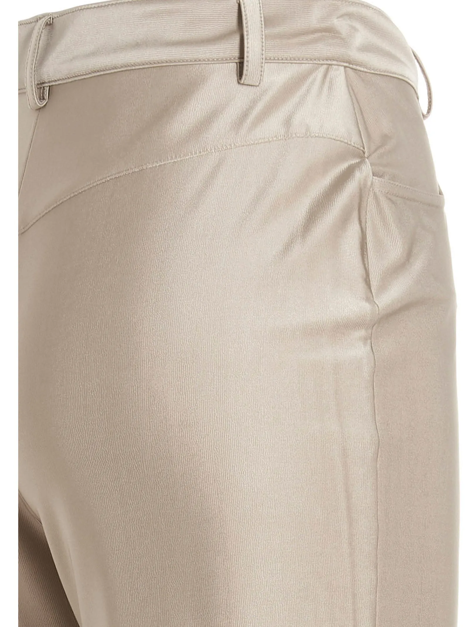 Alexandre Vauthier Flared High-Waisted Satin Pants