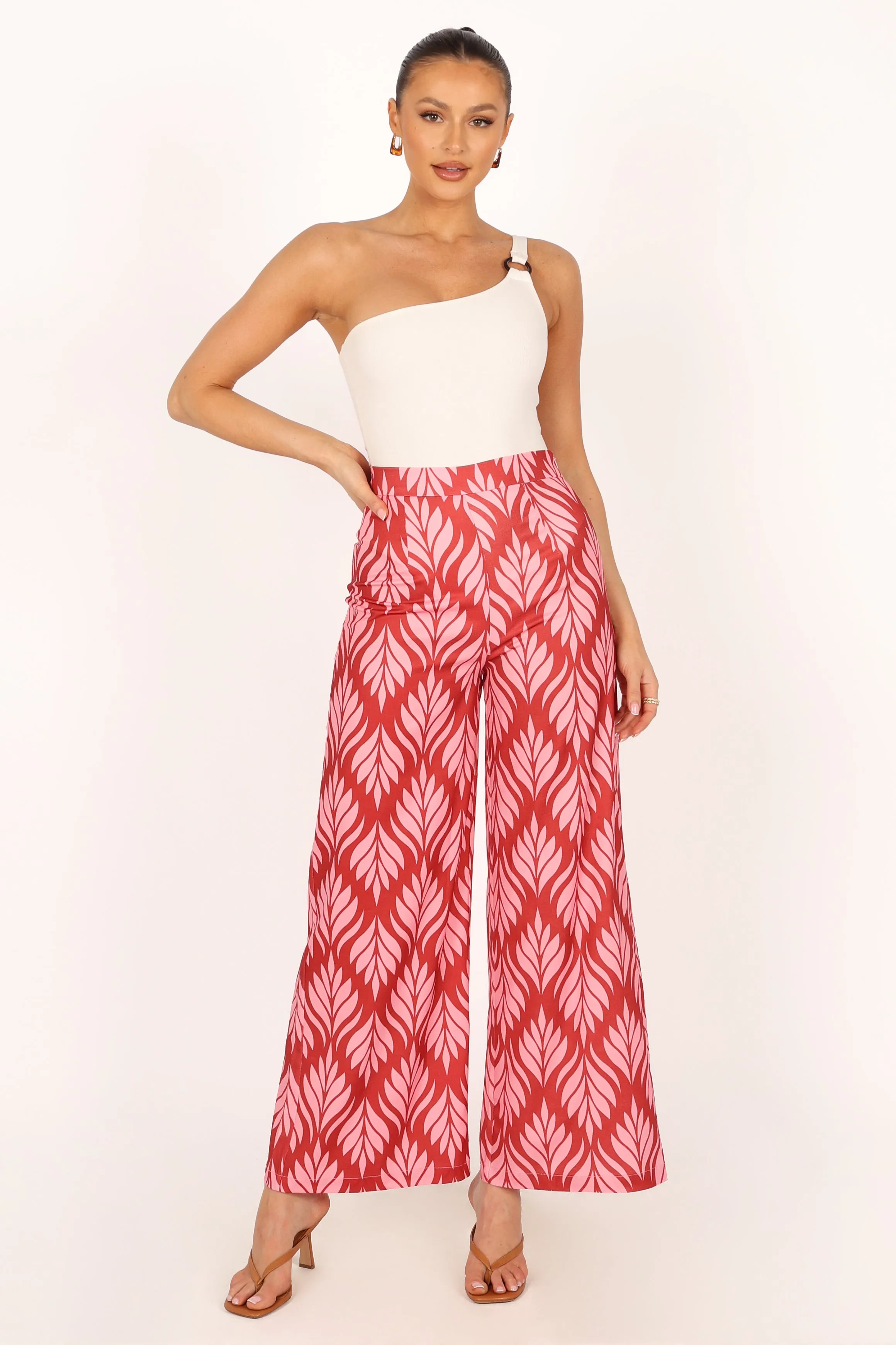 Alexia Wide Leg Pants - Pink