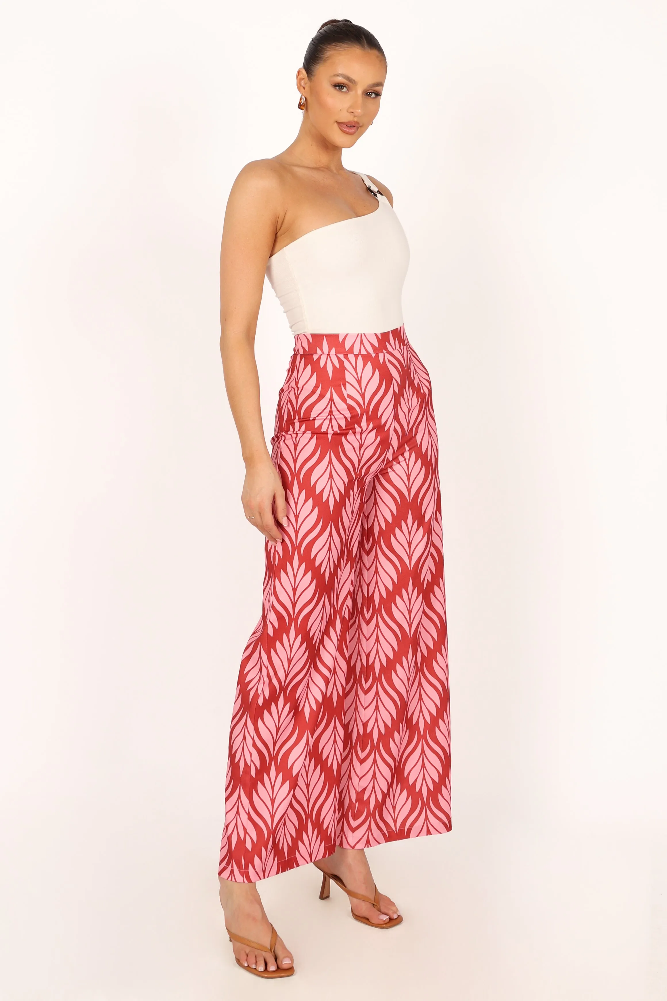 Alexia Wide Leg Pants - Pink
