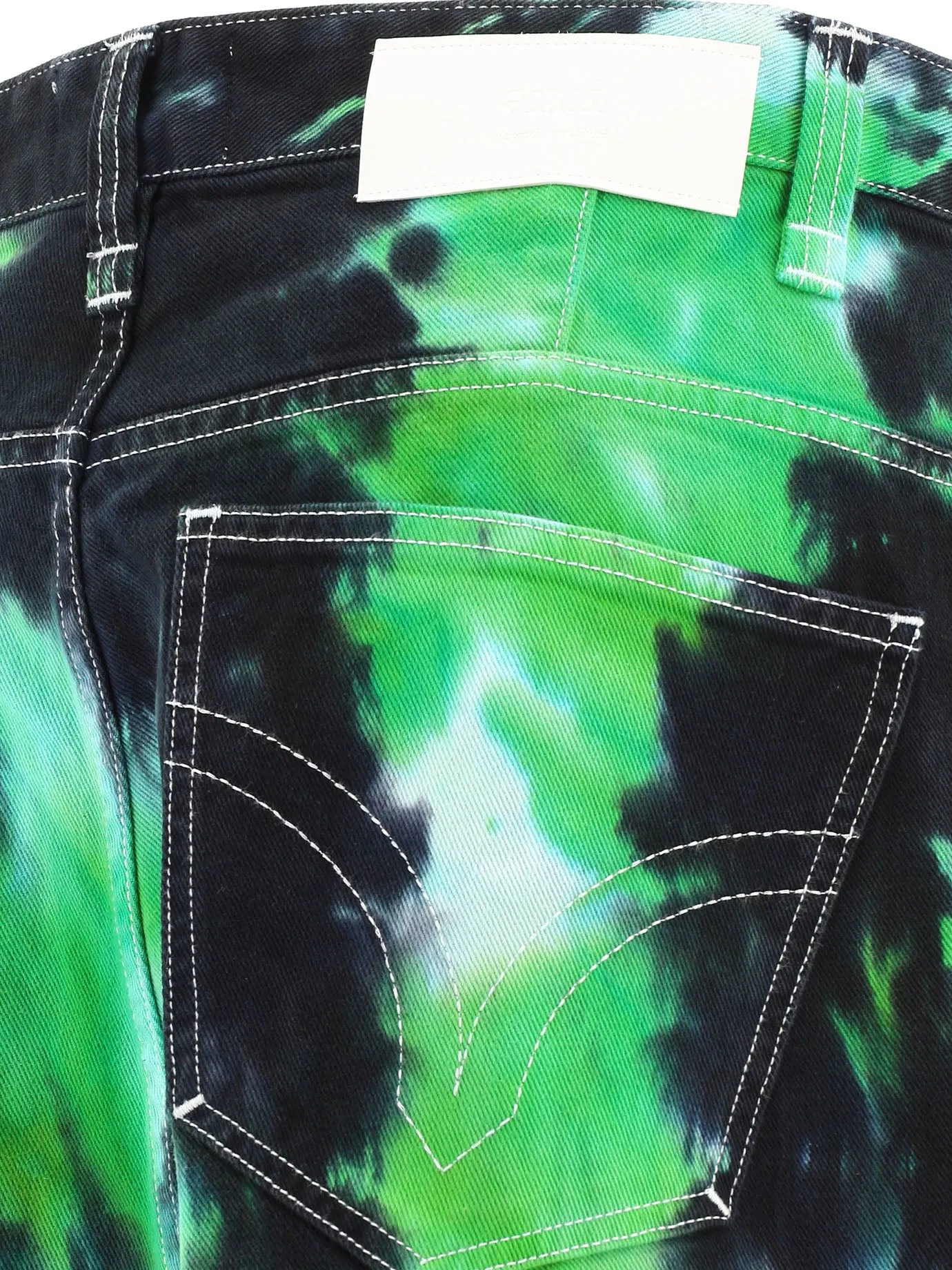AMI Tie-Dyed High Waist Trousers