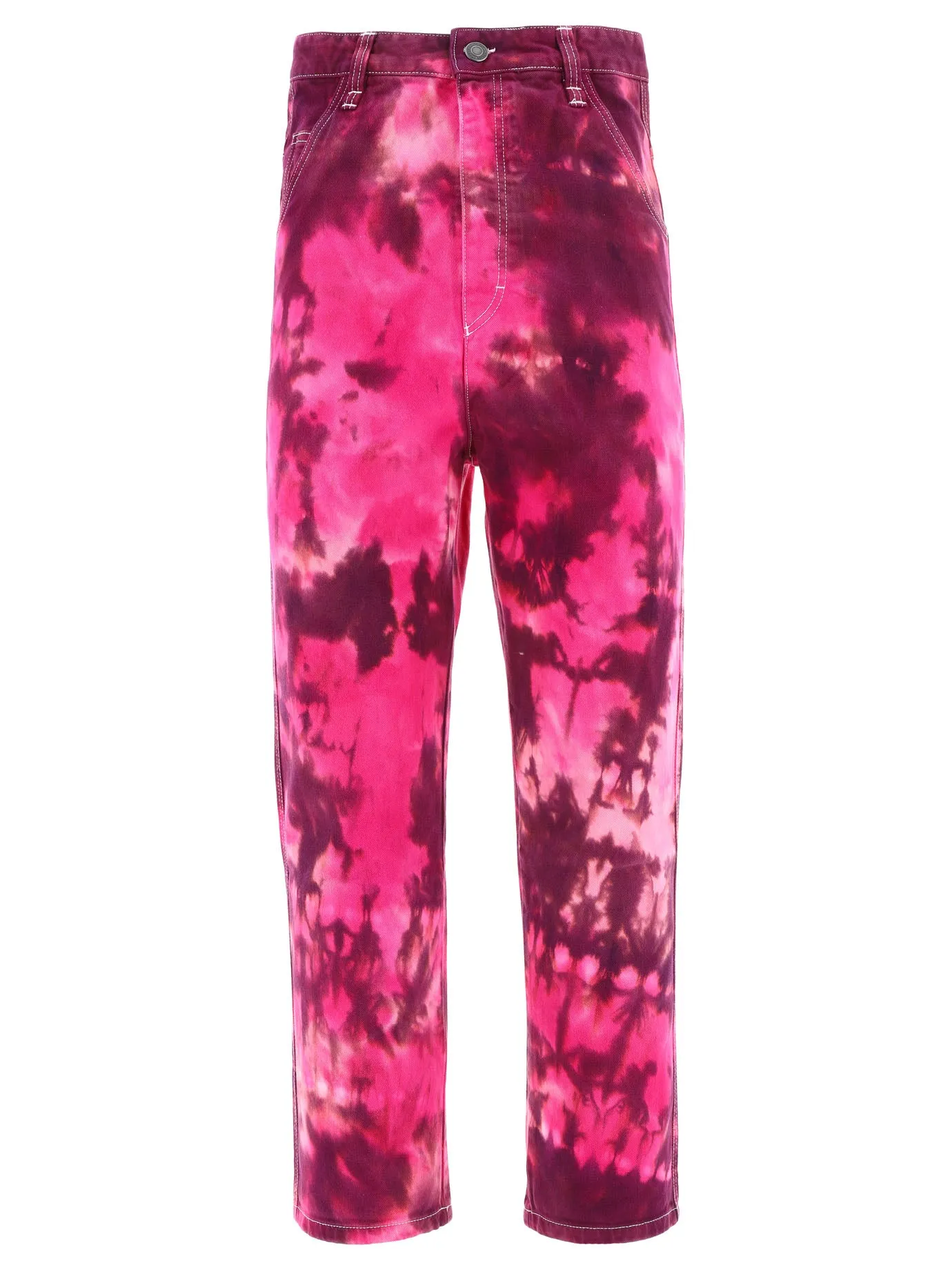 AMI Tie-Dyed High Waisted Trousers