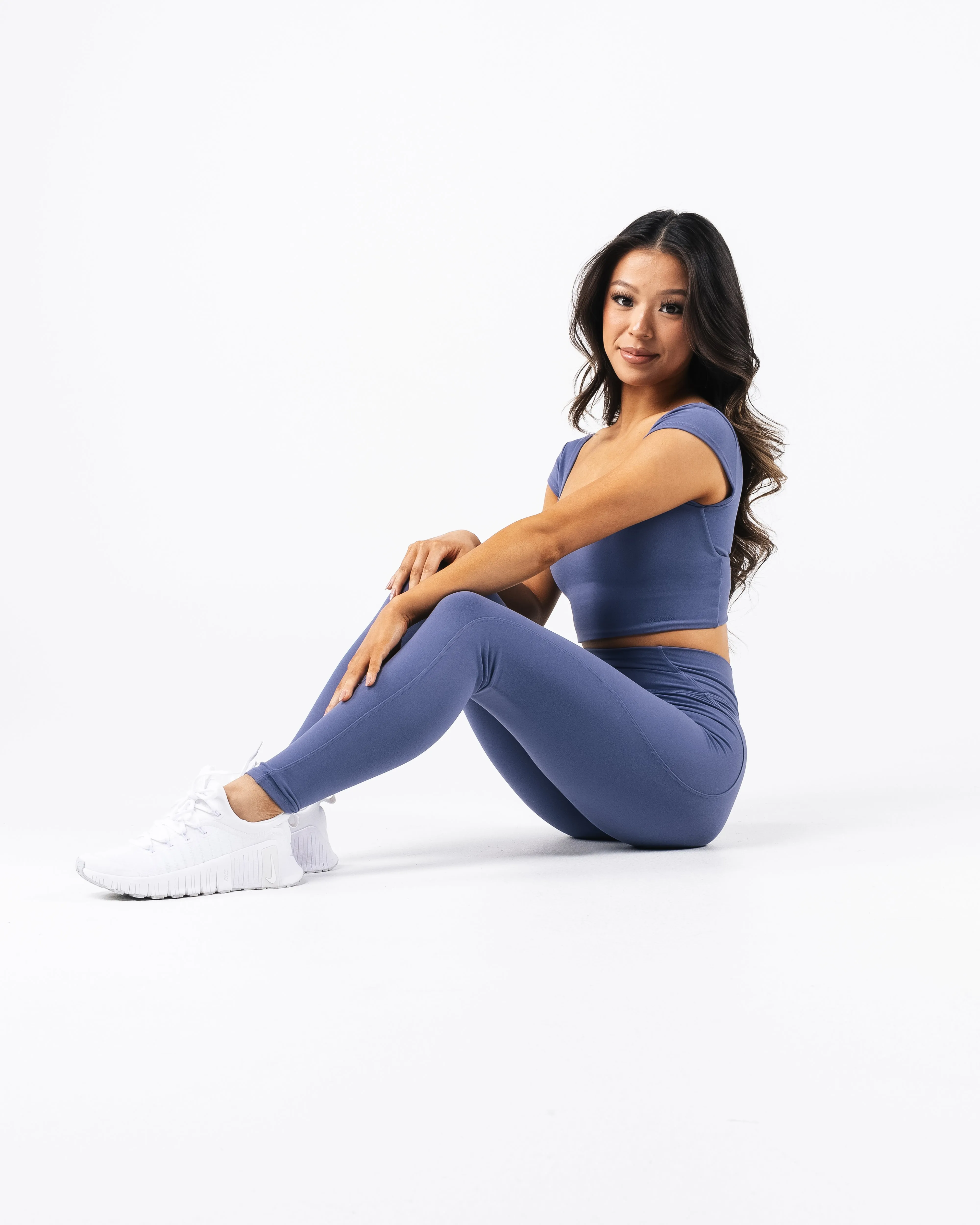 Aura Reya Top - Dusty Blue