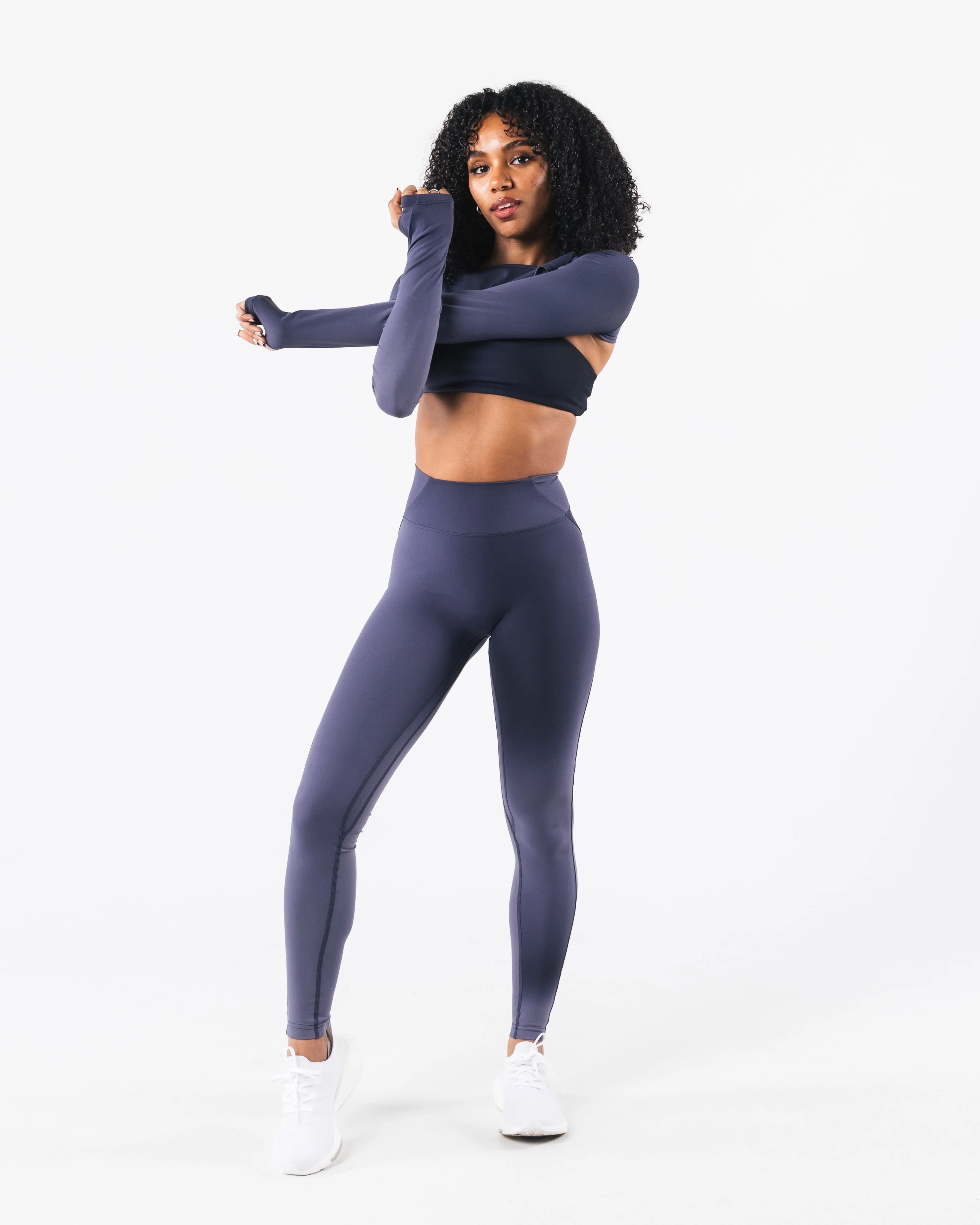 Aura Shrug LS - Aura Blizzard Print