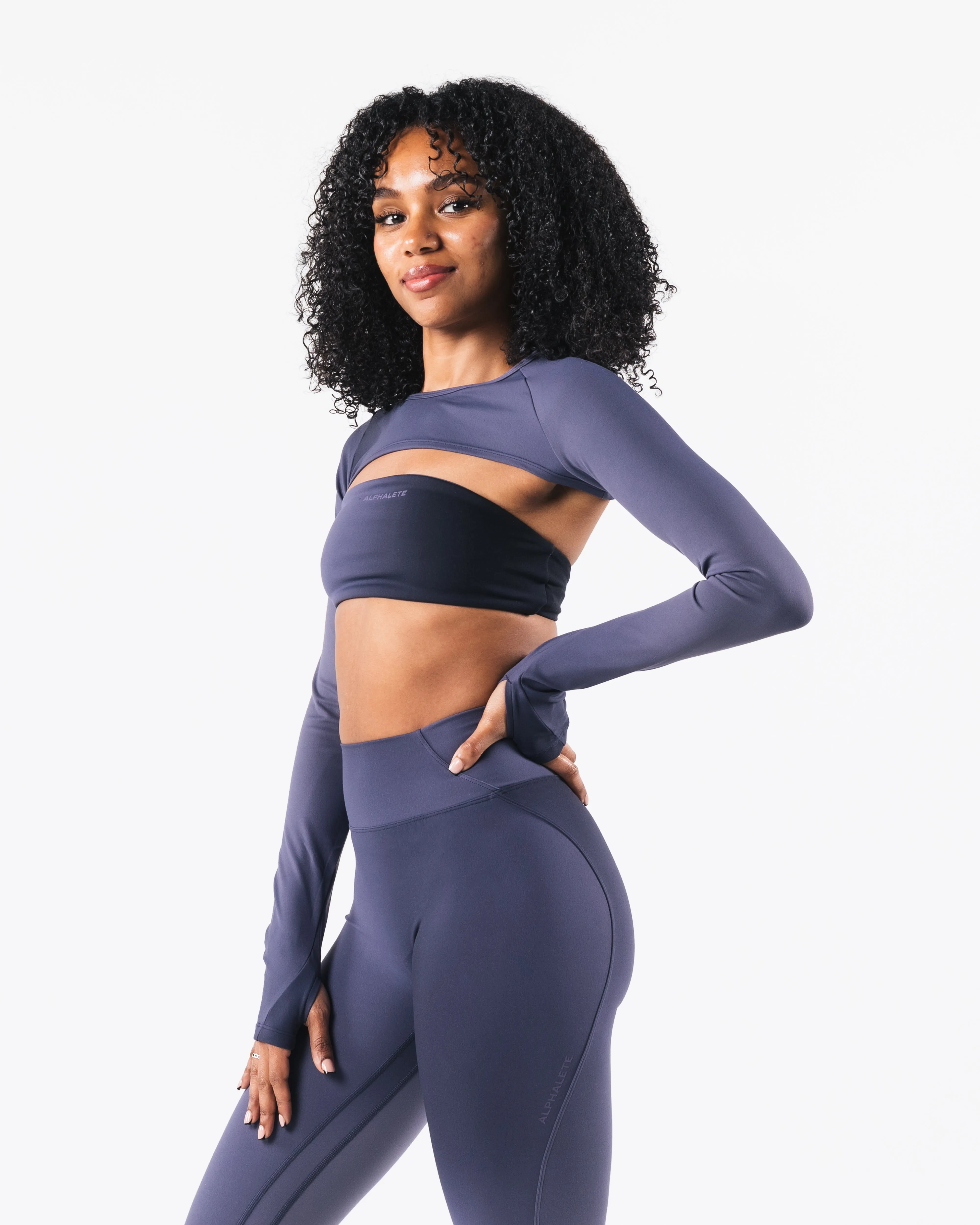Aura Shrug LS - Aura Blizzard Print