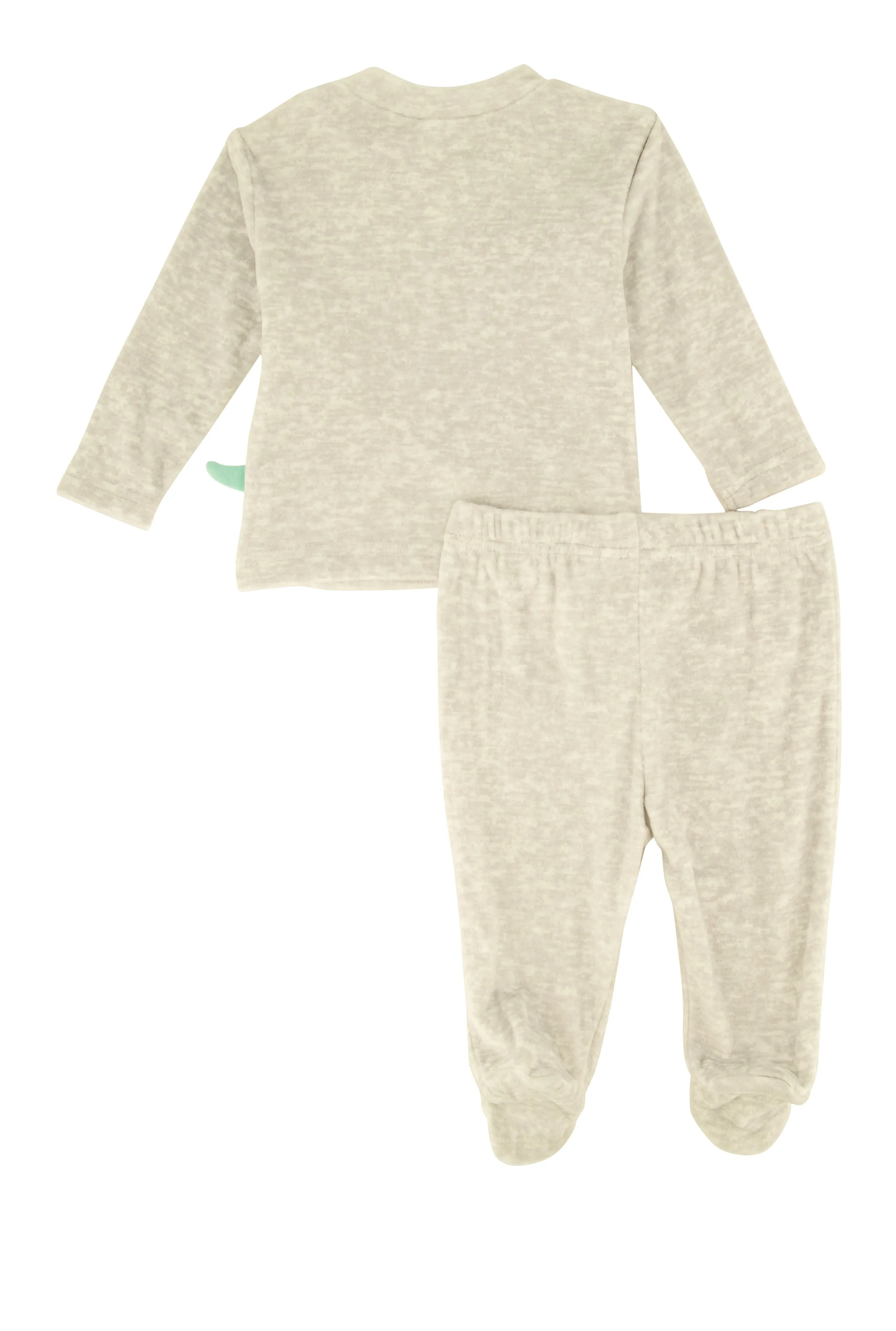 Baby Boys 0-9M Dino 3D Graphic Top and Footed Pants