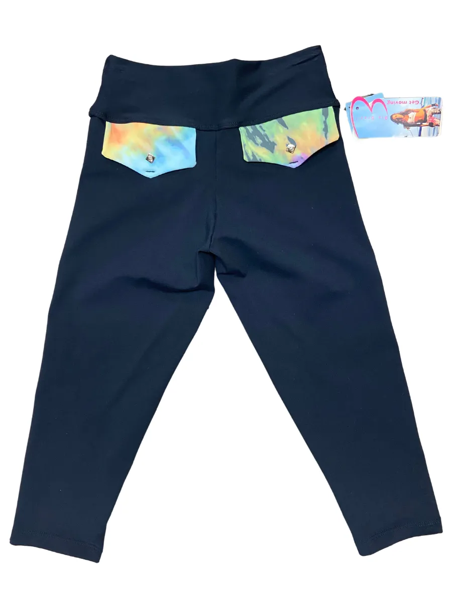 Bia Brazil Activewear Tie Dye Faux Pocket Capri SL326