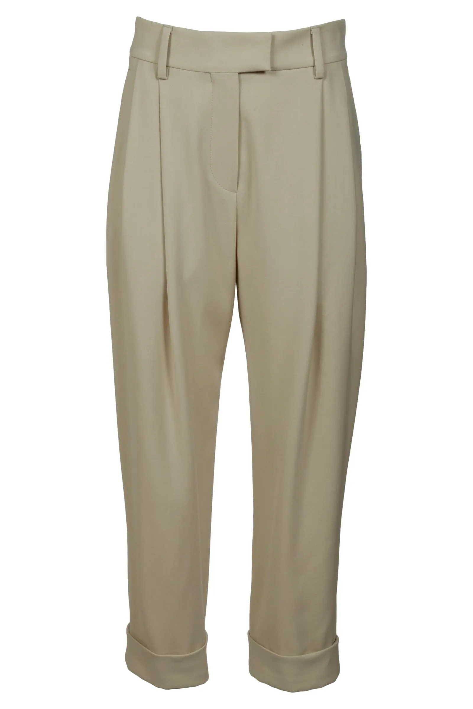 Brunello Cucinelli Pleated-Waist Tailored Trousers