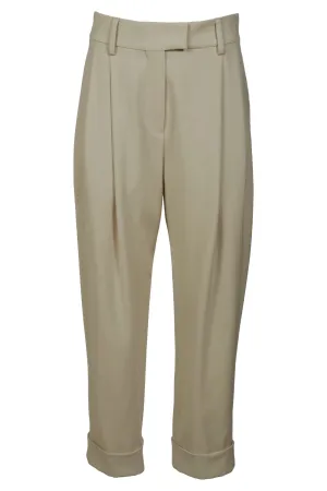 Brunello Cucinelli Pleated-Waist Tailored Trousers