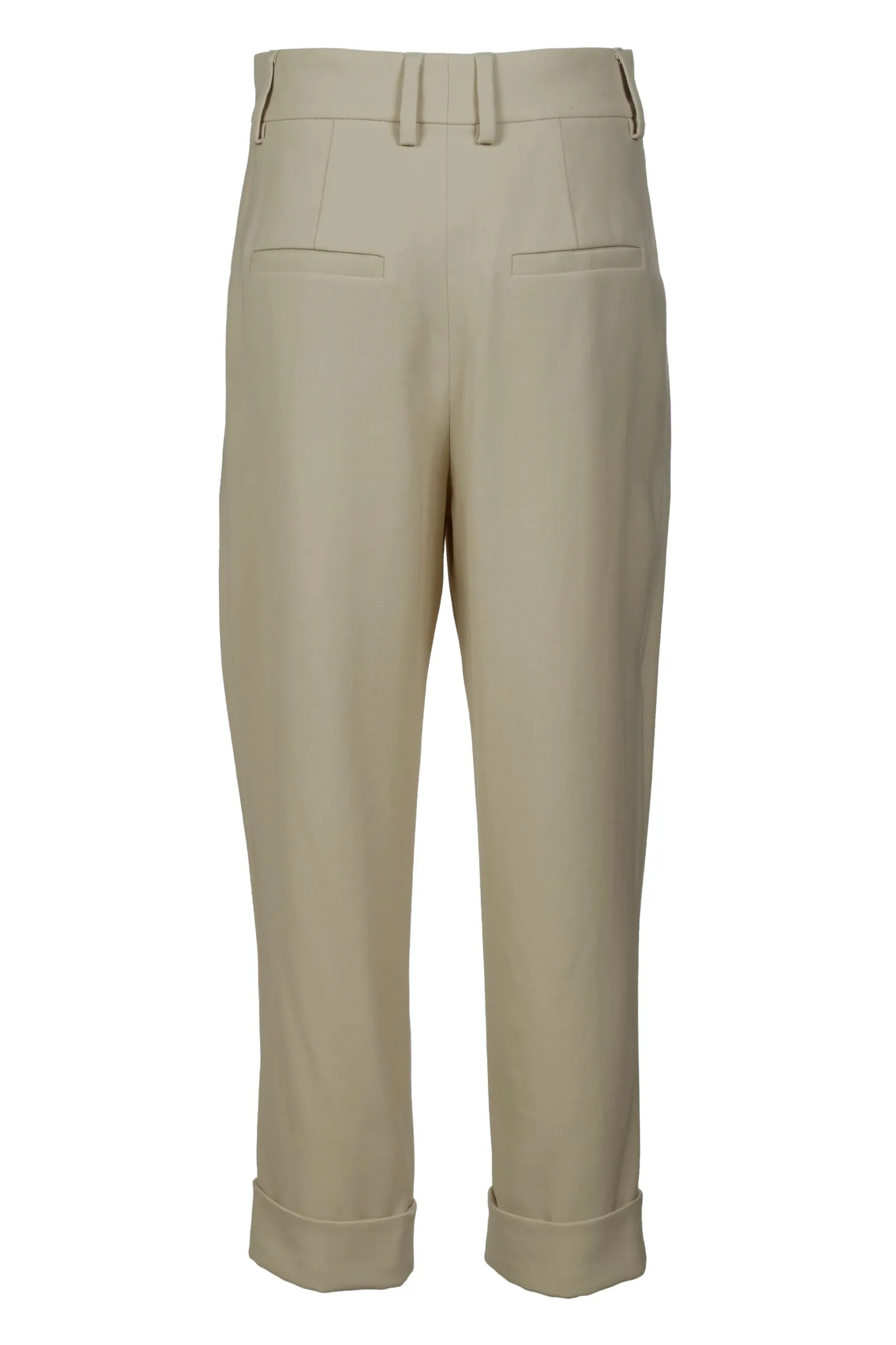 Brunello Cucinelli Pleated-Waist Tailored Trousers