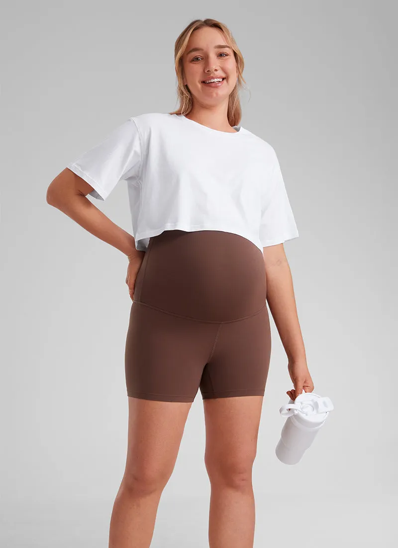 Butterluxe Maternity Shorts 4''- Super High Waist