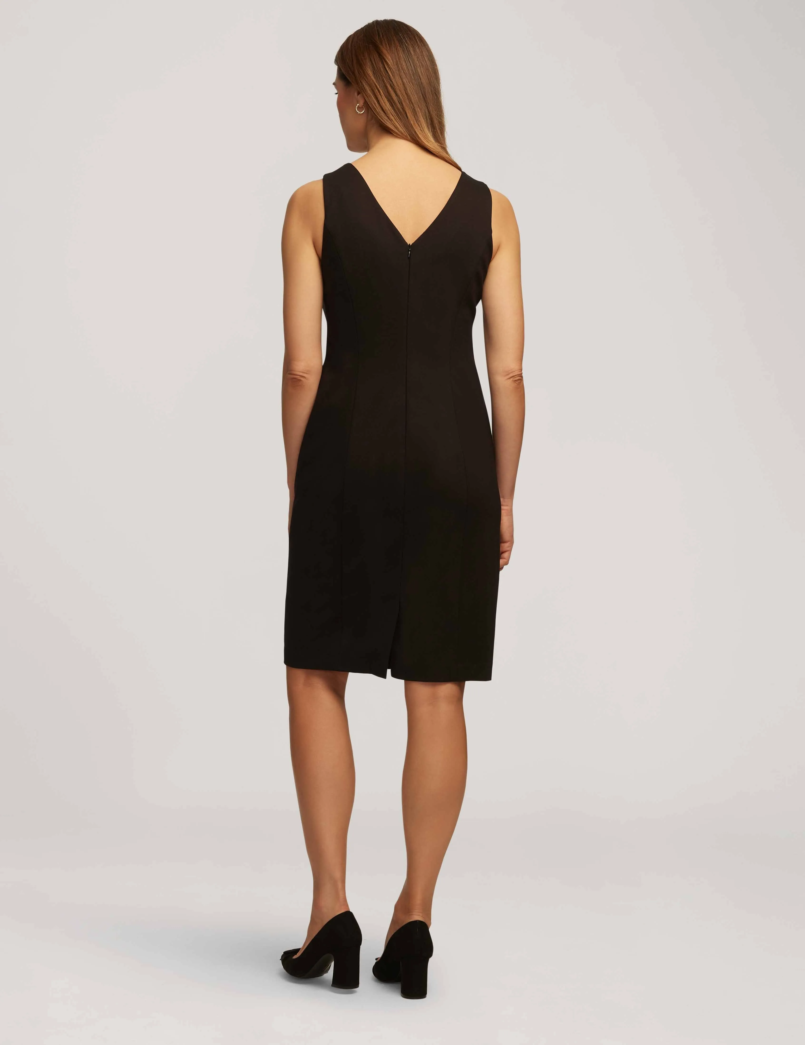 Compression V-Neck Sheath Dress- Sale