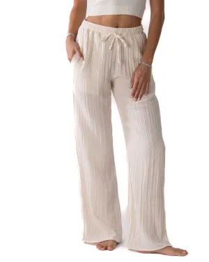 Cream Cabana Pants