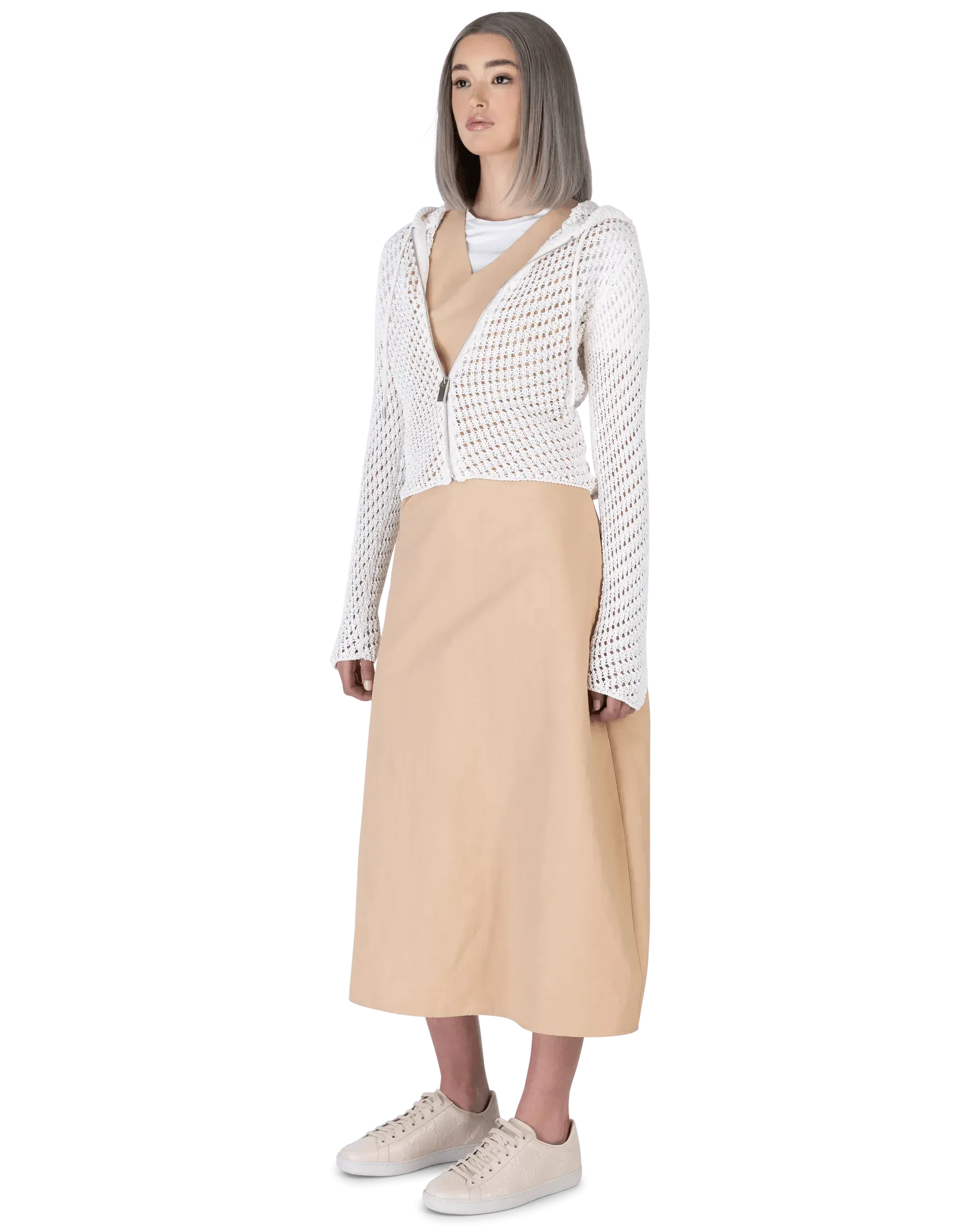 Crochet Hooded Cardigan