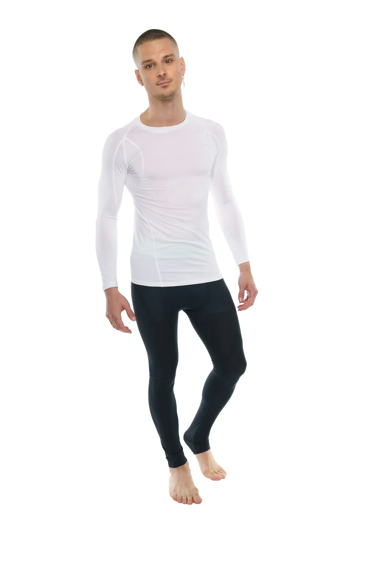 Designer Raglan Crew-Neck Tee - Long Sleeve (Arctic White)