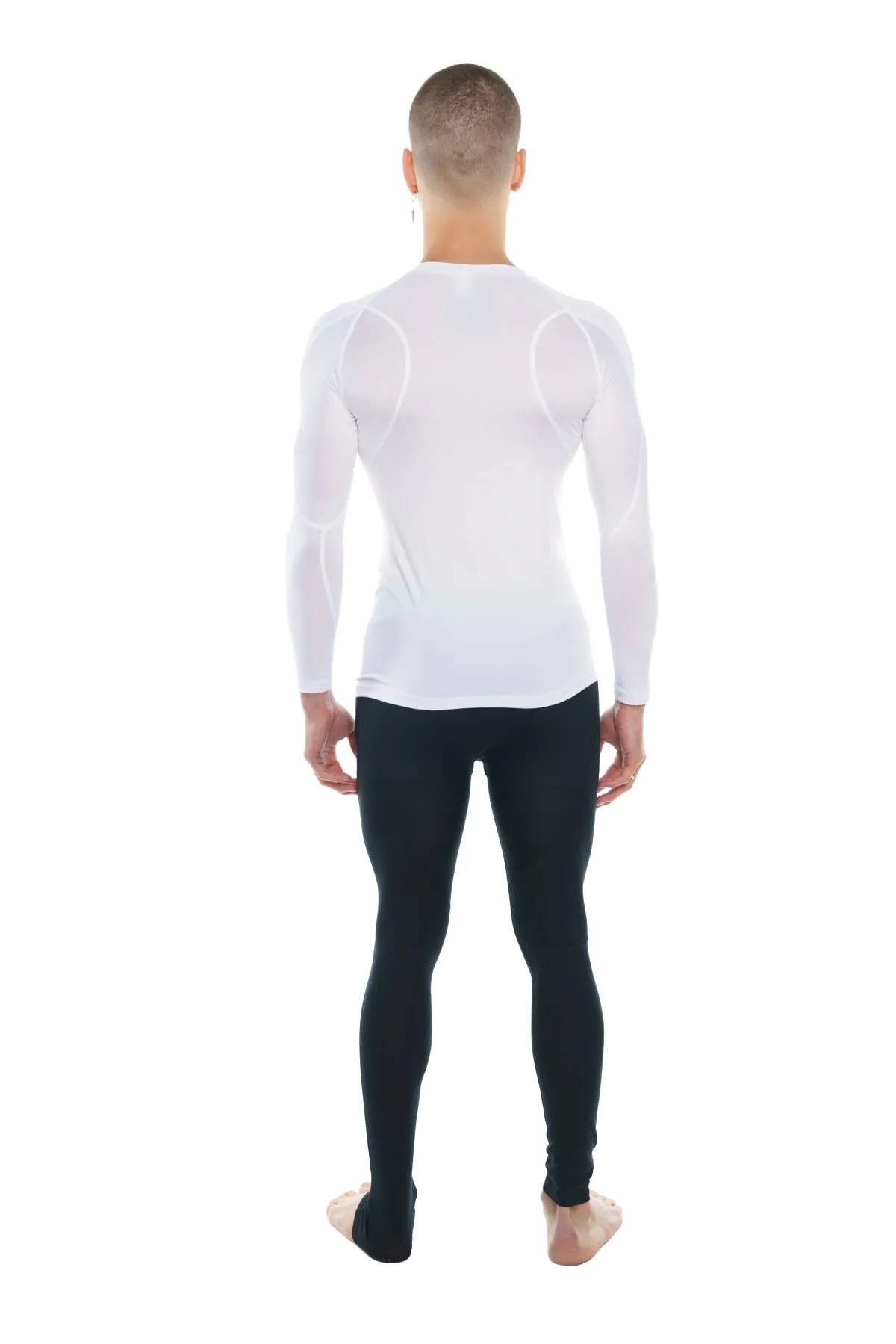 Designer Raglan Crew-Neck Tee - Long Sleeve (Arctic White)