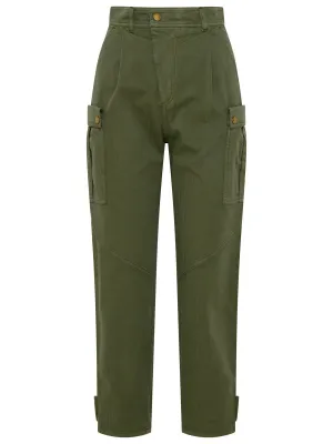 Etro High-Waist Cropped Cargo Trousers