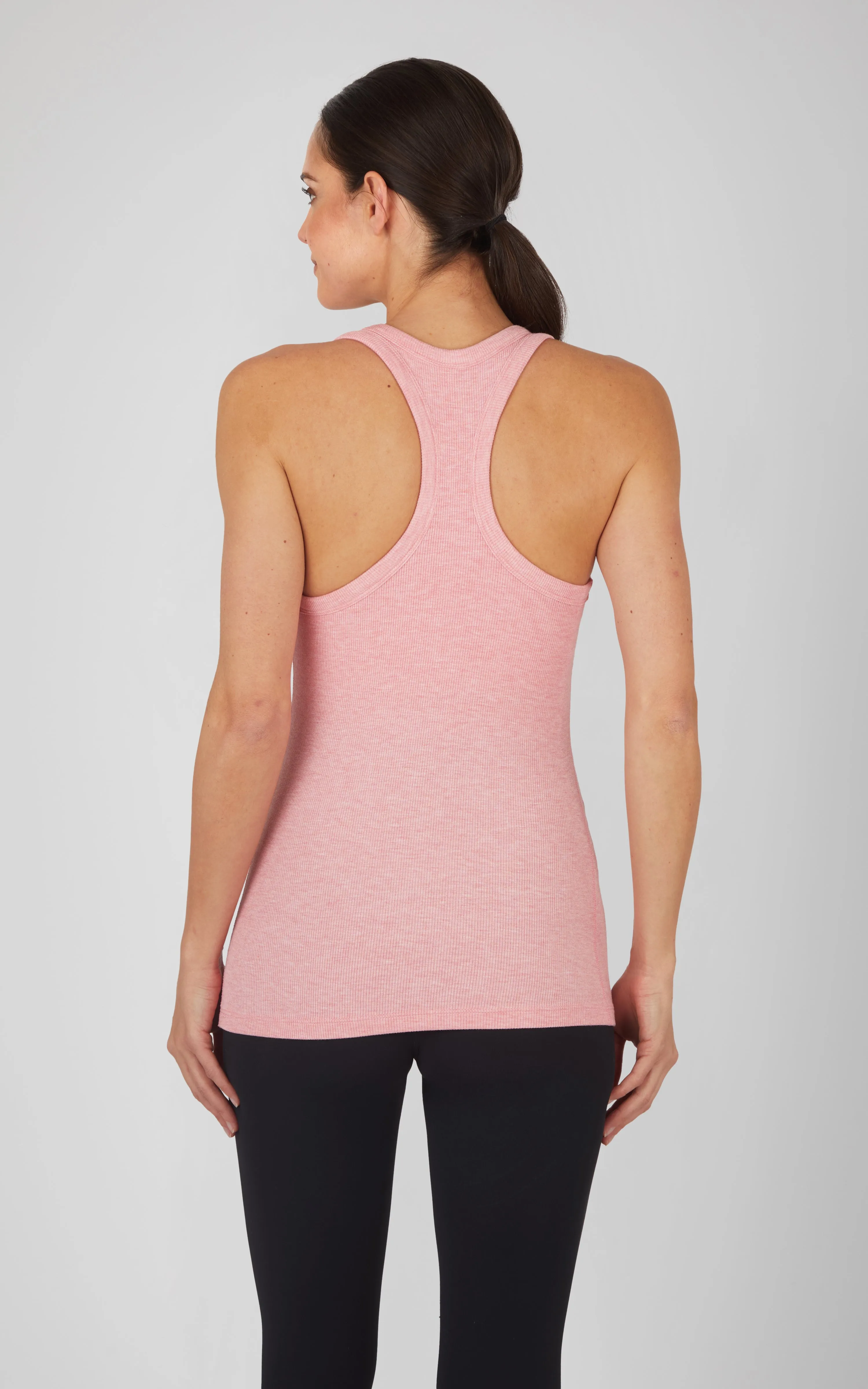 Heavenly Ribbed Longline Racerback Tank