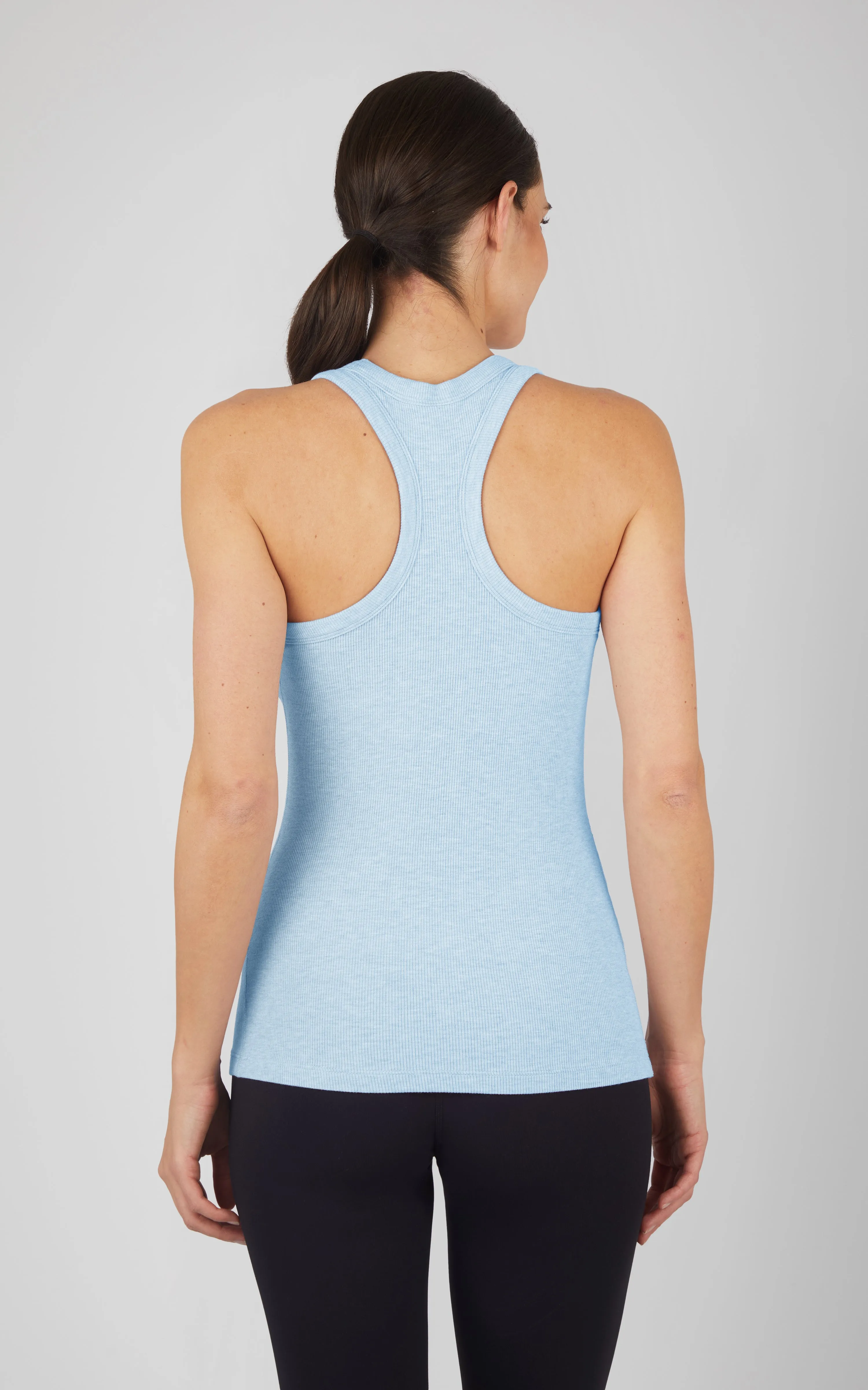 Heavenly Ribbed Longline Racerback Tank