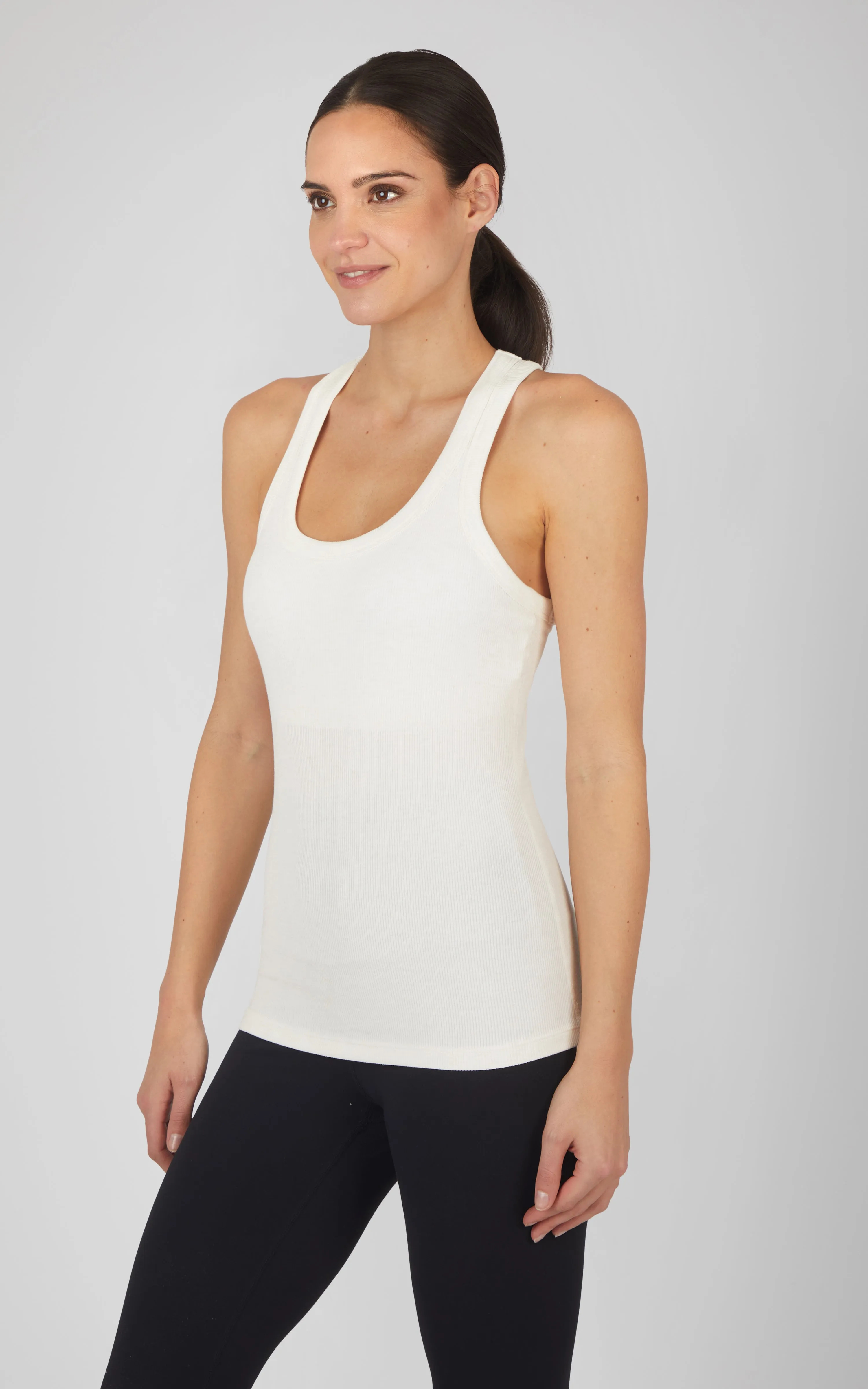 Heavenly Ribbed Longline Racerback Tank