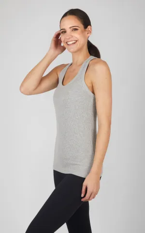 Heavenly Ribbed Longline Racerback Tank