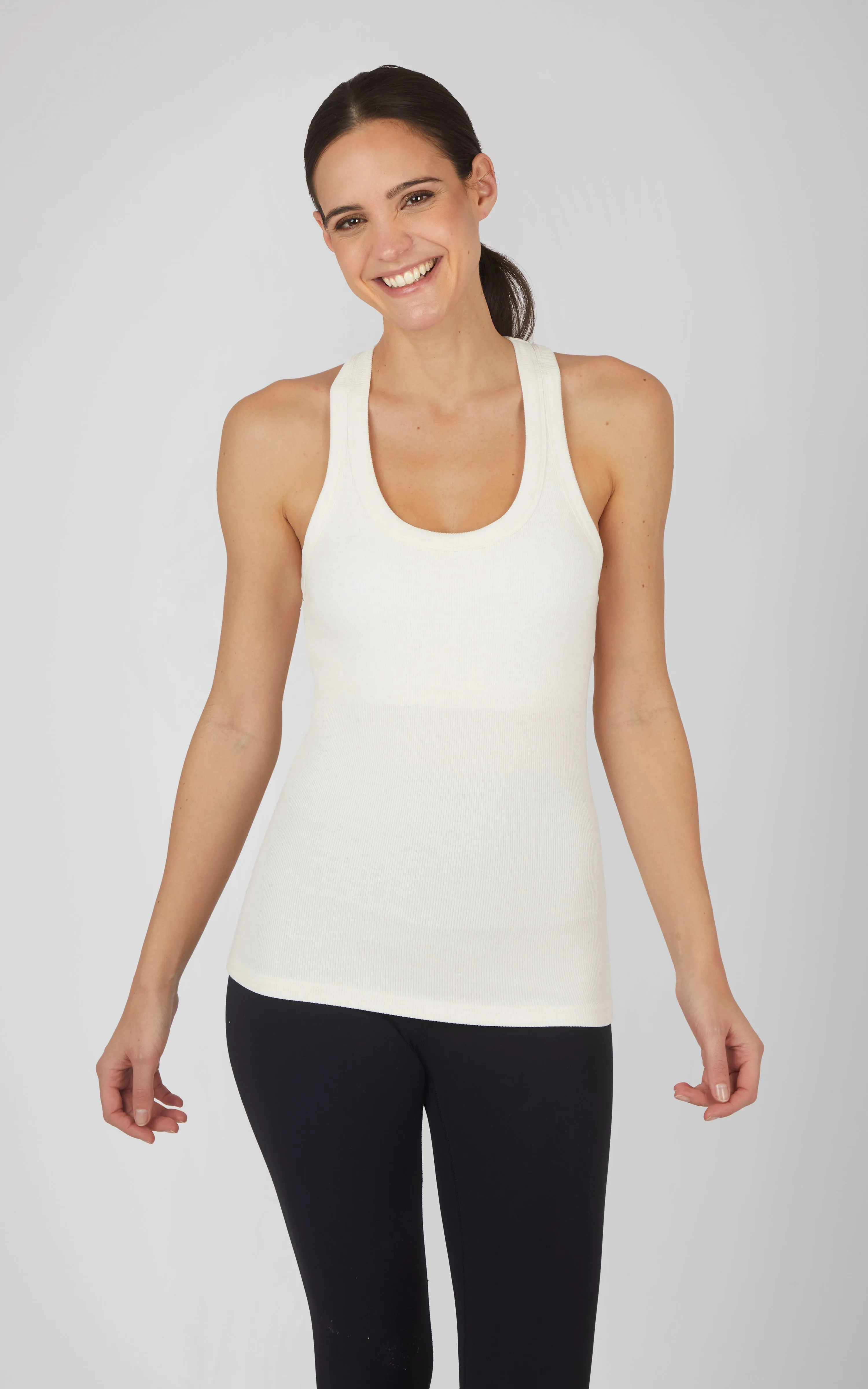 Heavenly Ribbed Longline Racerback Tank