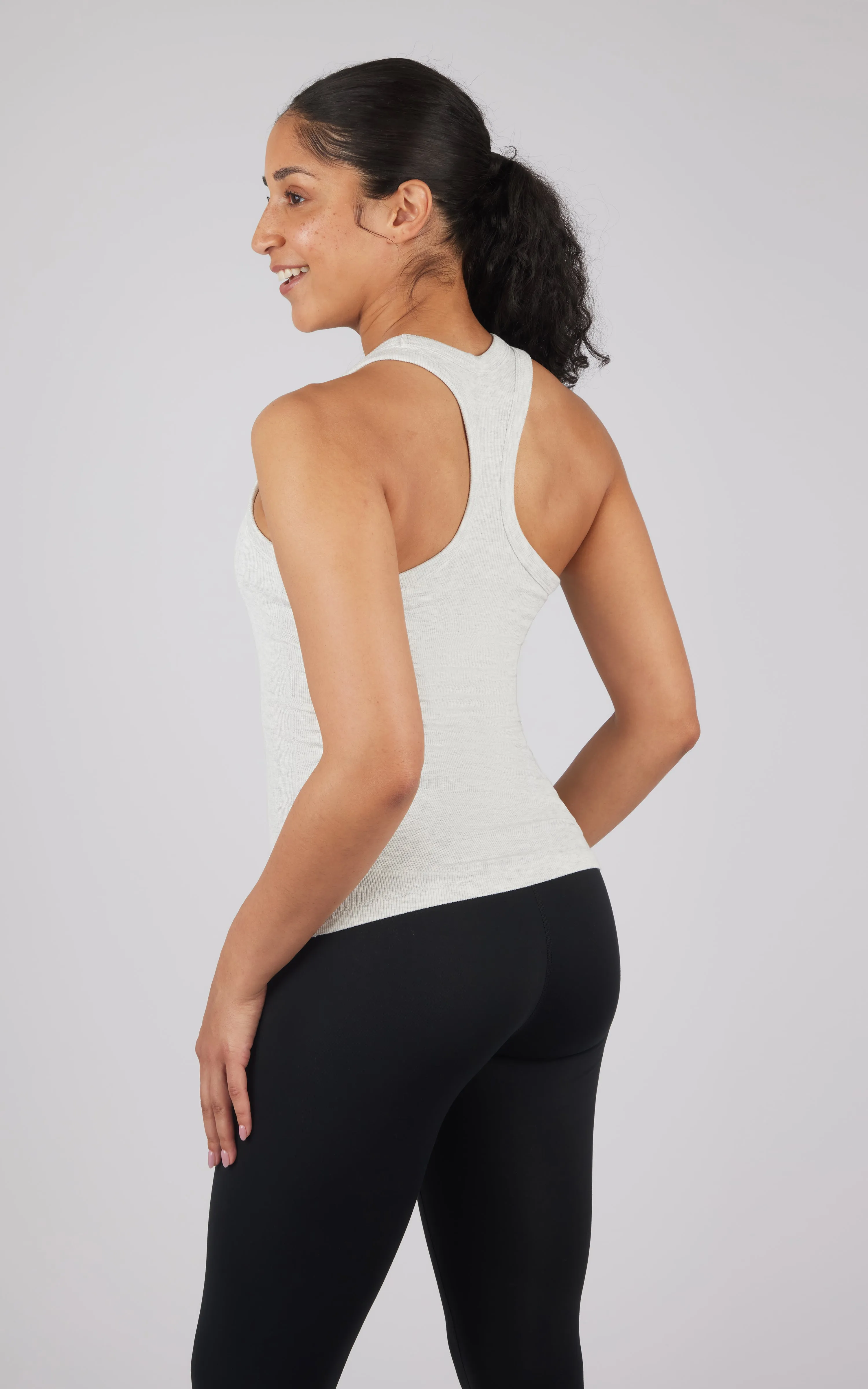 Heavenly Ribbed Longline Racerback Tank