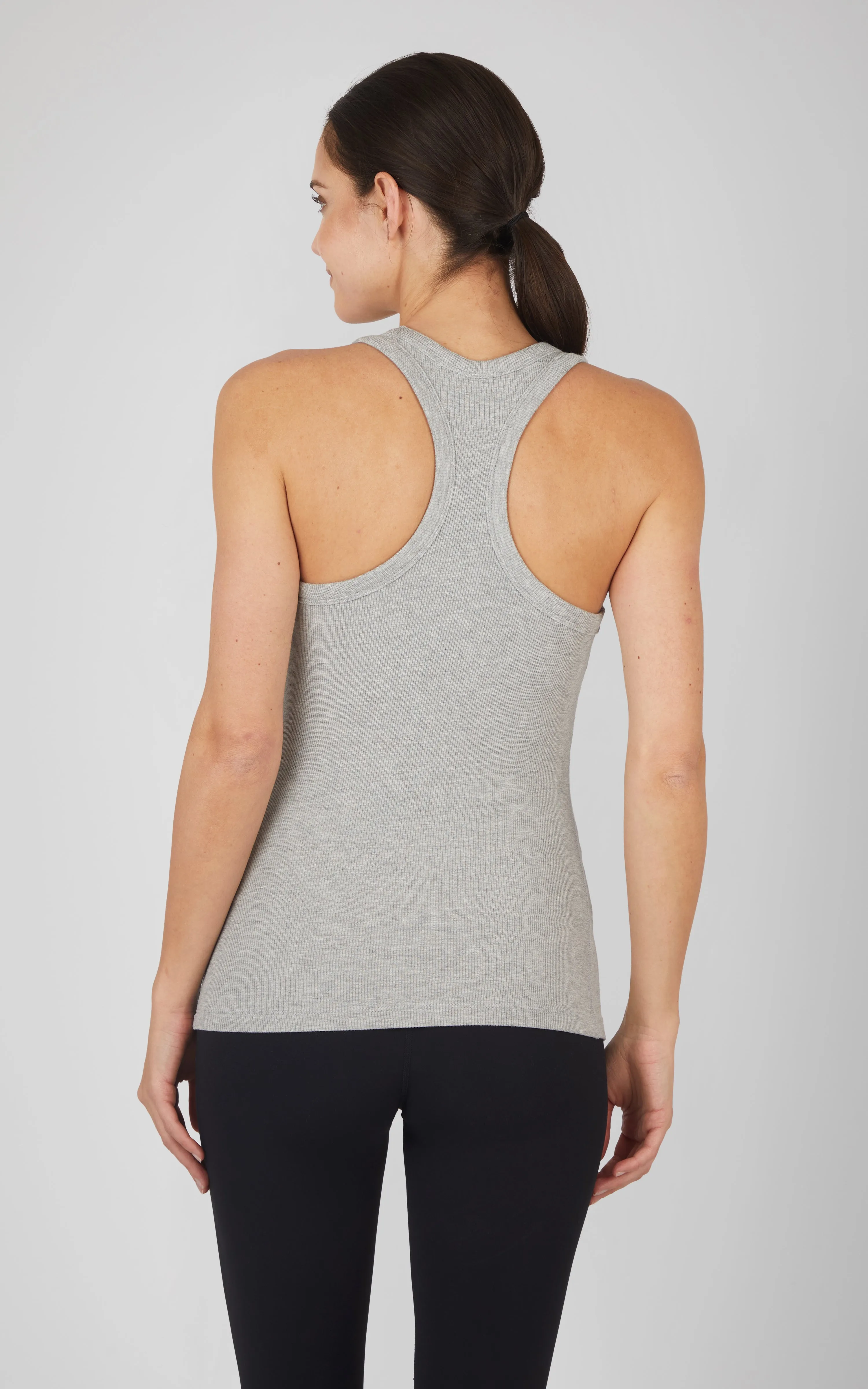 Heavenly Ribbed Longline Racerback Tank
