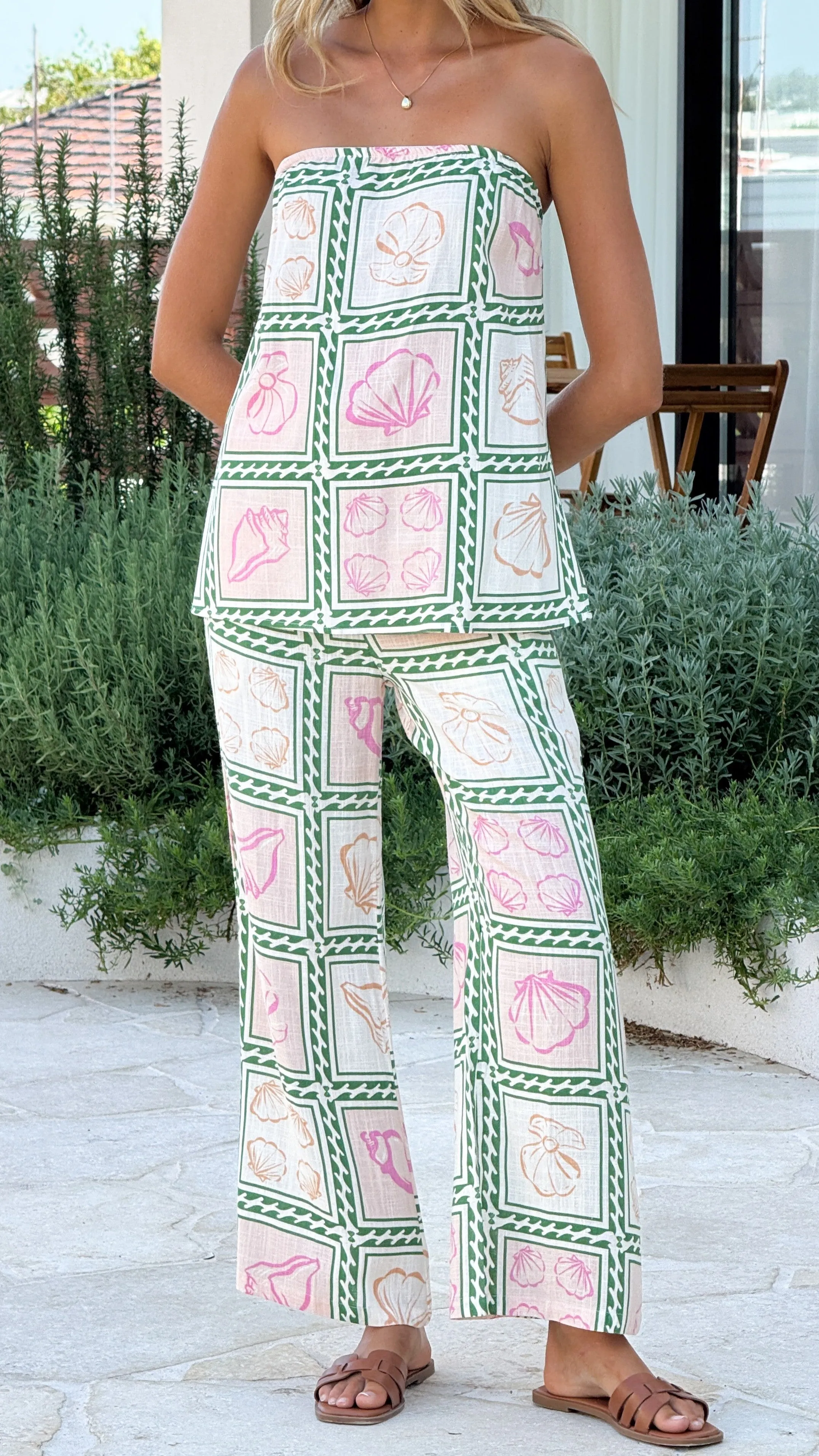 Lisa Pants - Coastal Print