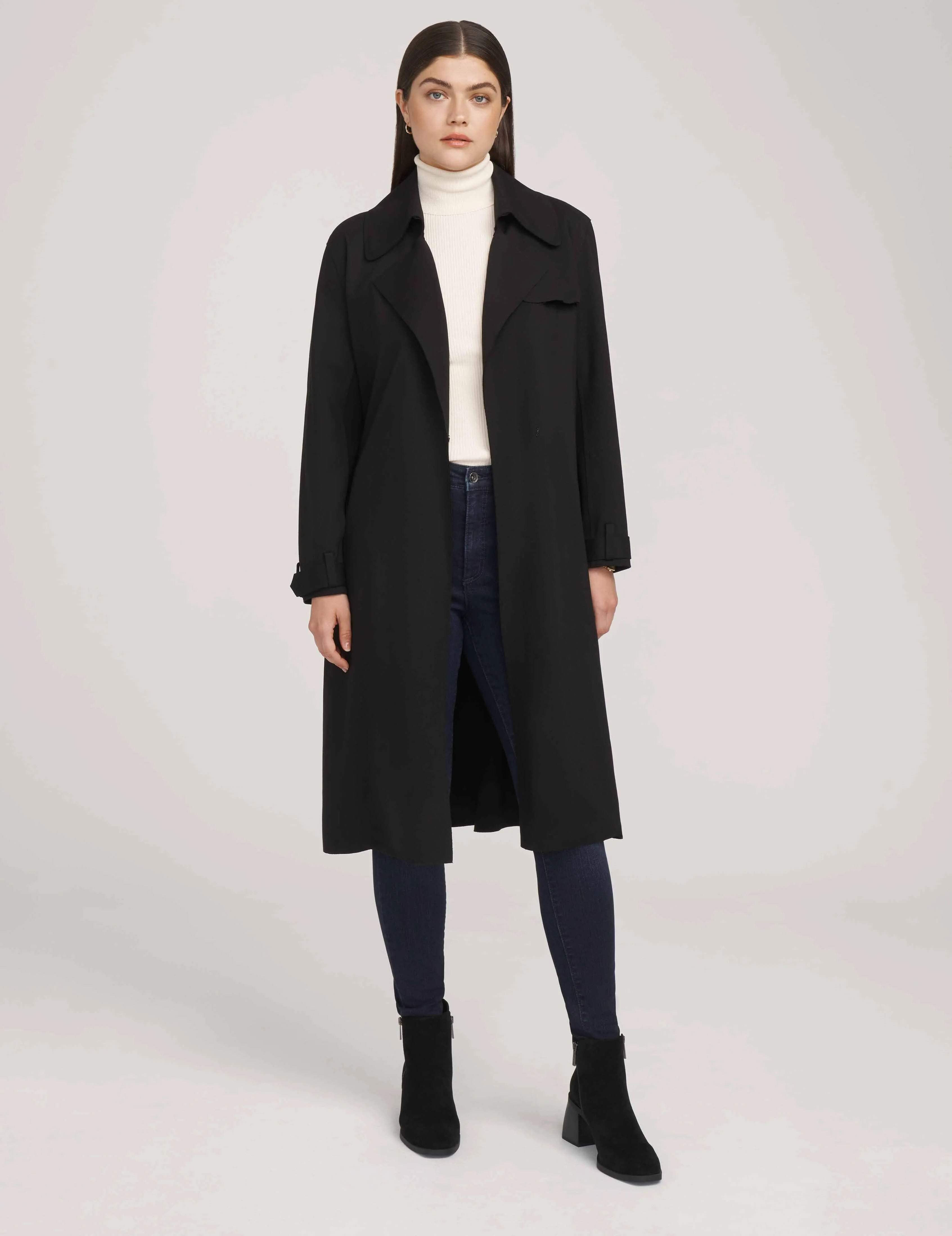 Long Volume Compression Trench Jacket- Sale