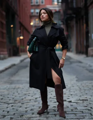 Long Volume Compression Trench Jacket- Sale