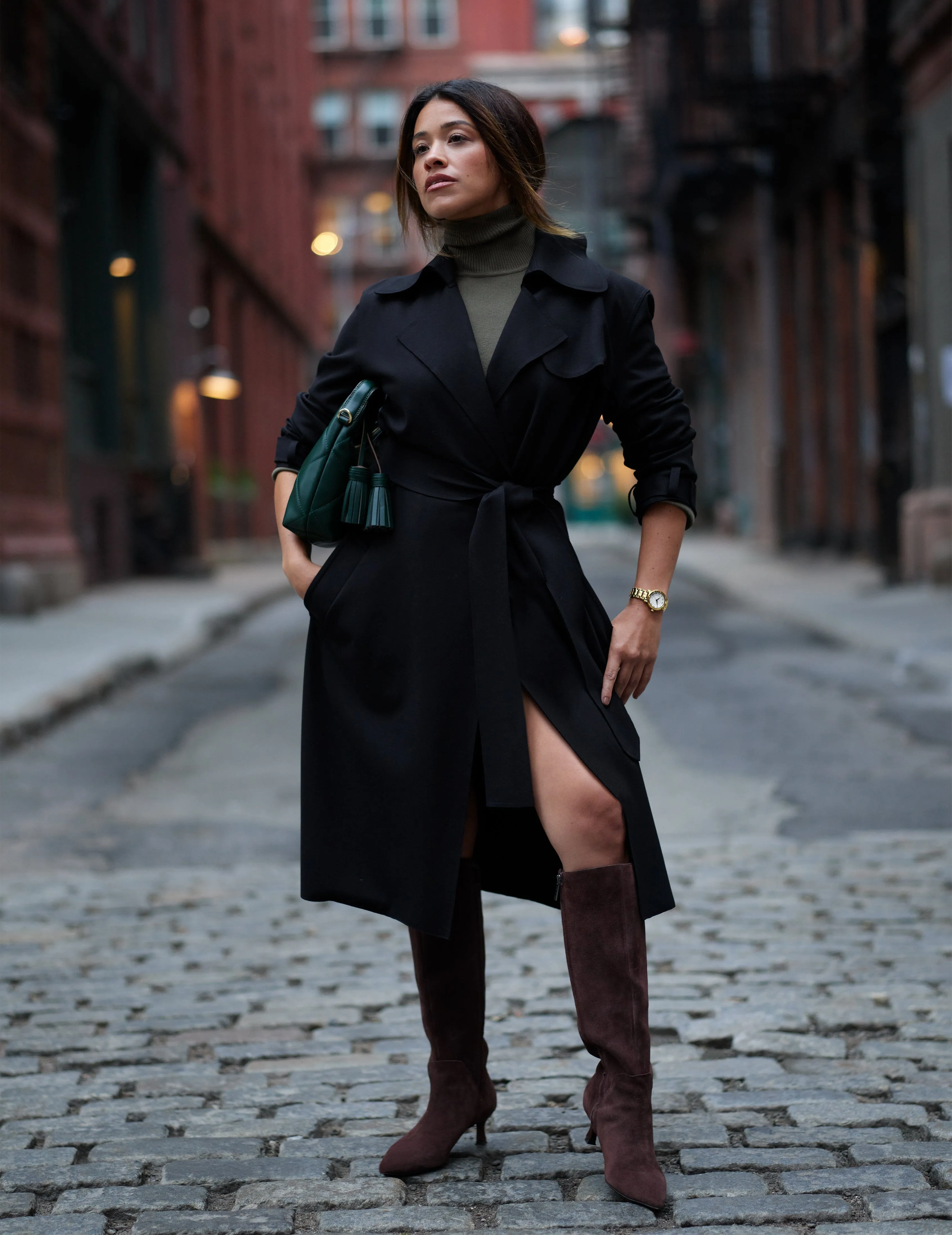 Long Volume Compression Trench Jacket- Sale