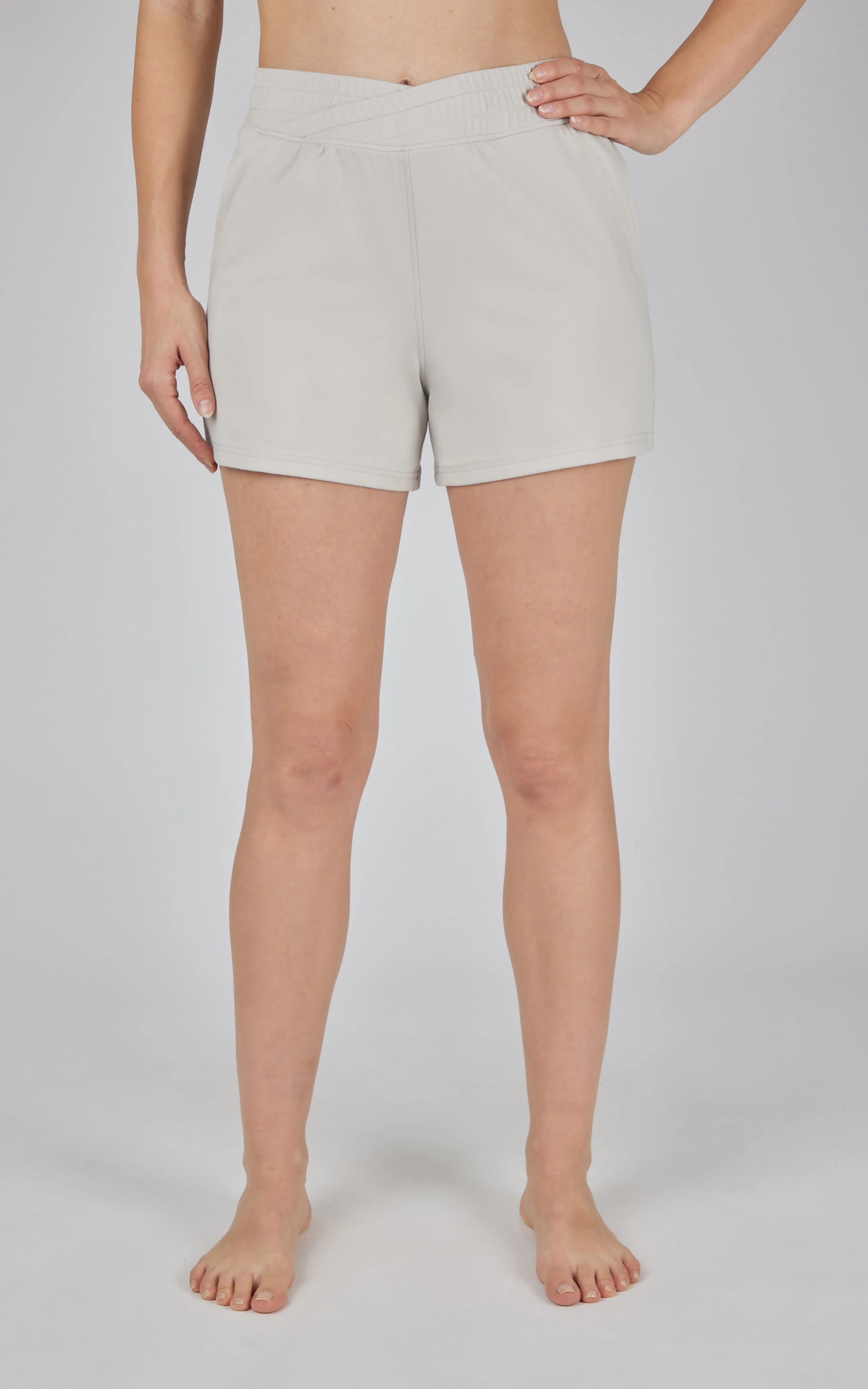 Lux Crossover Waistband 4" Side Pocket Short