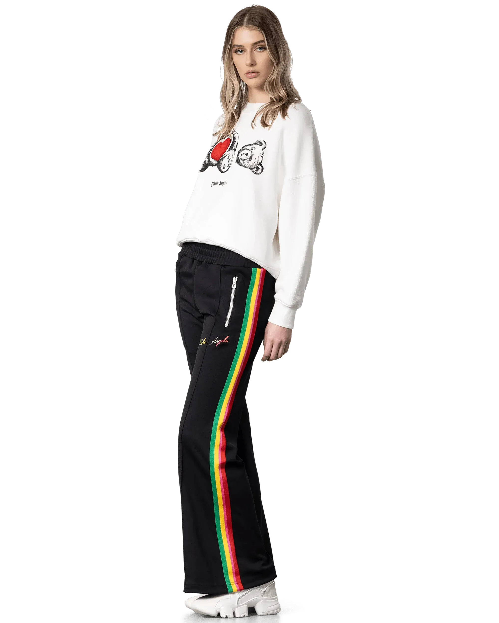 Miami Logo Wide Leg Track Pants