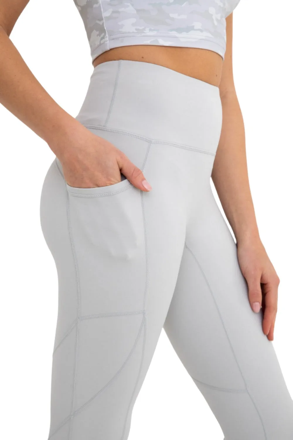 Mono B Newport No Front Seam Splice Swoop Highwaist Leggings APH-A0738