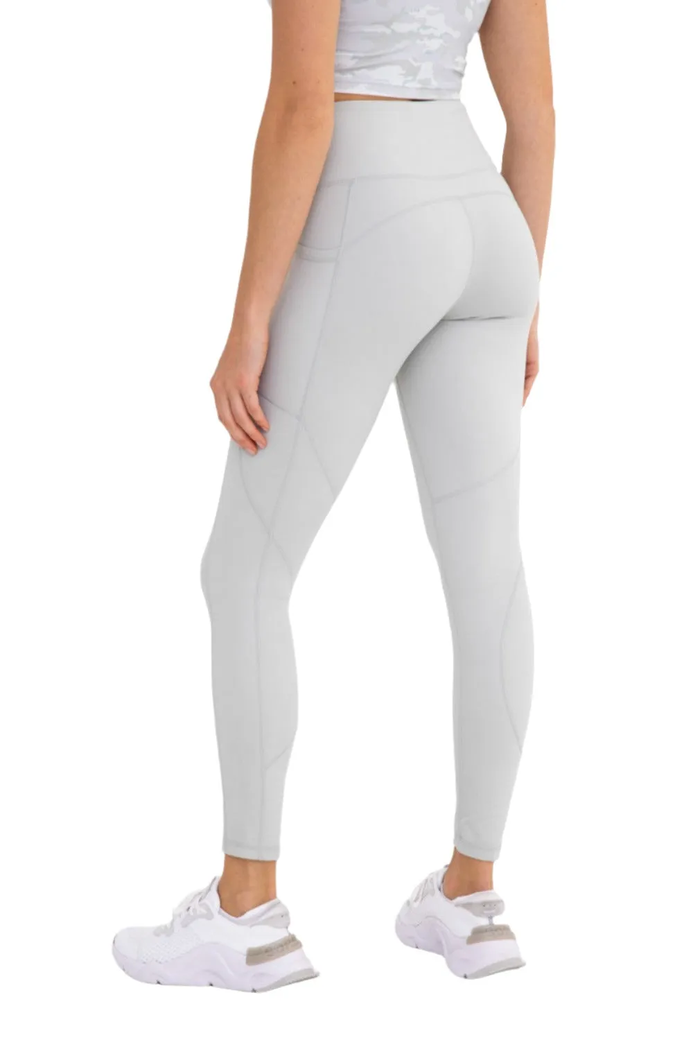 Mono B Newport No Front Seam Splice Swoop Highwaist Leggings APH-A0738