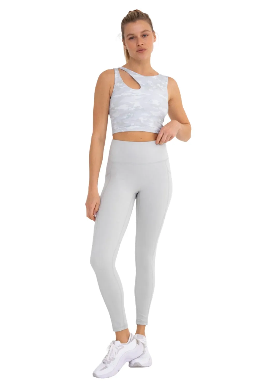 Mono B Newport No Front Seam Splice Swoop Highwaist Leggings APH-A0738