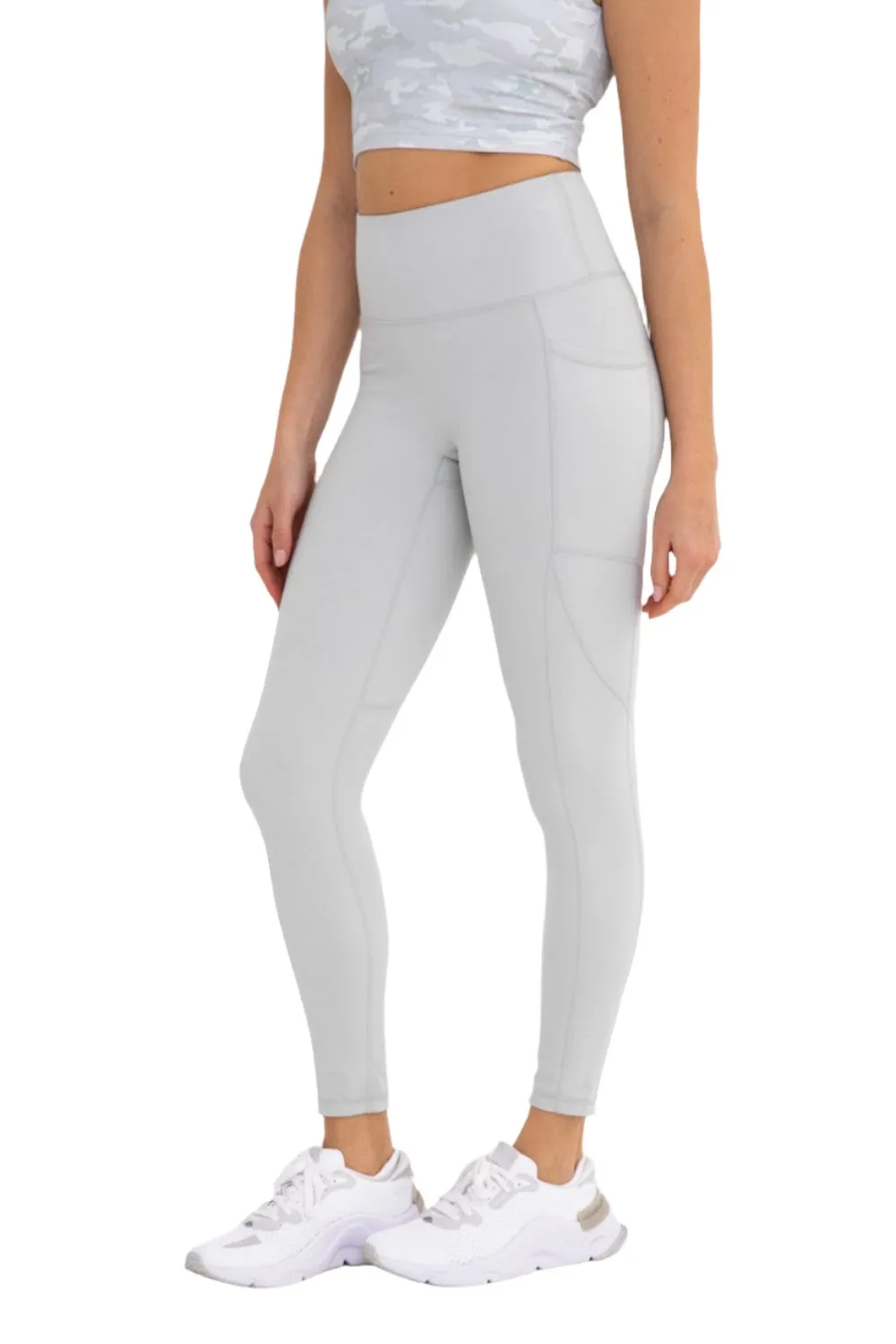 Mono B Newport No Front Seam Splice Swoop Highwaist Leggings APH-A0738