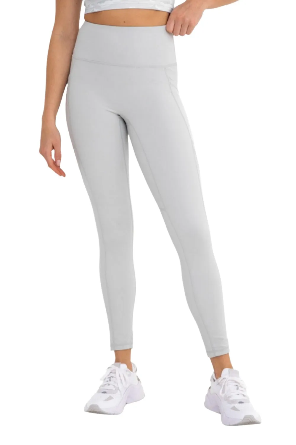 Mono B Newport No Front Seam Splice Swoop Highwaist Leggings APH-A0738
