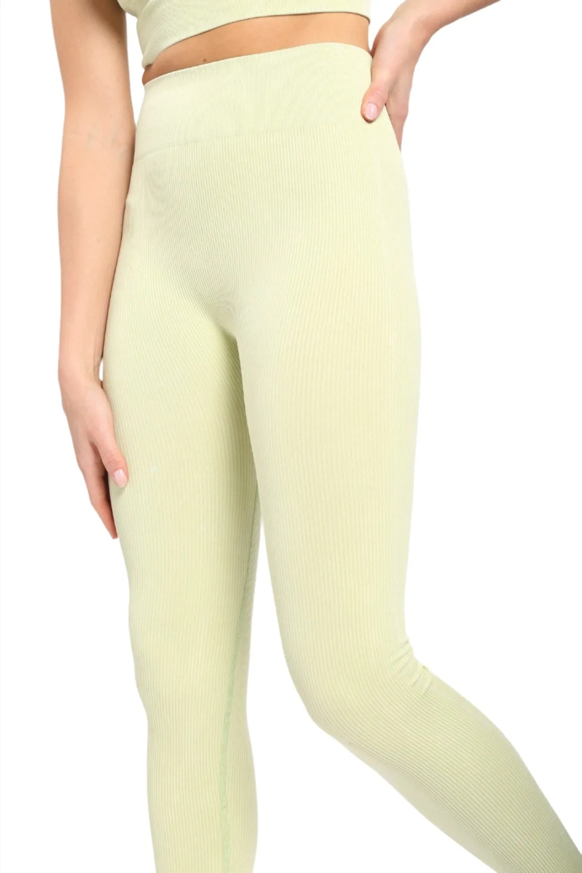 Mono B Ribbed Mineral Wash Seamless Legging APH2801