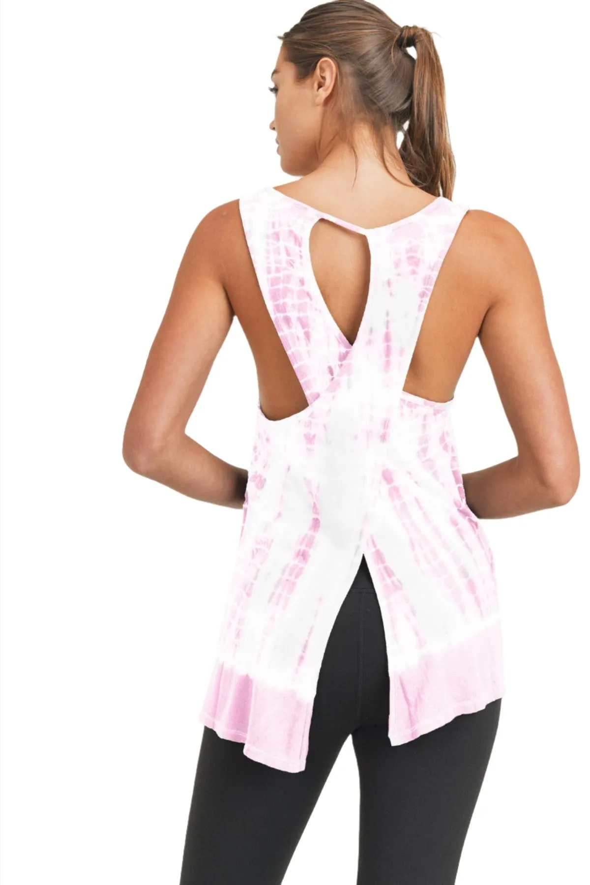 Mono B Tie Dyed Crossover Tank KT11707