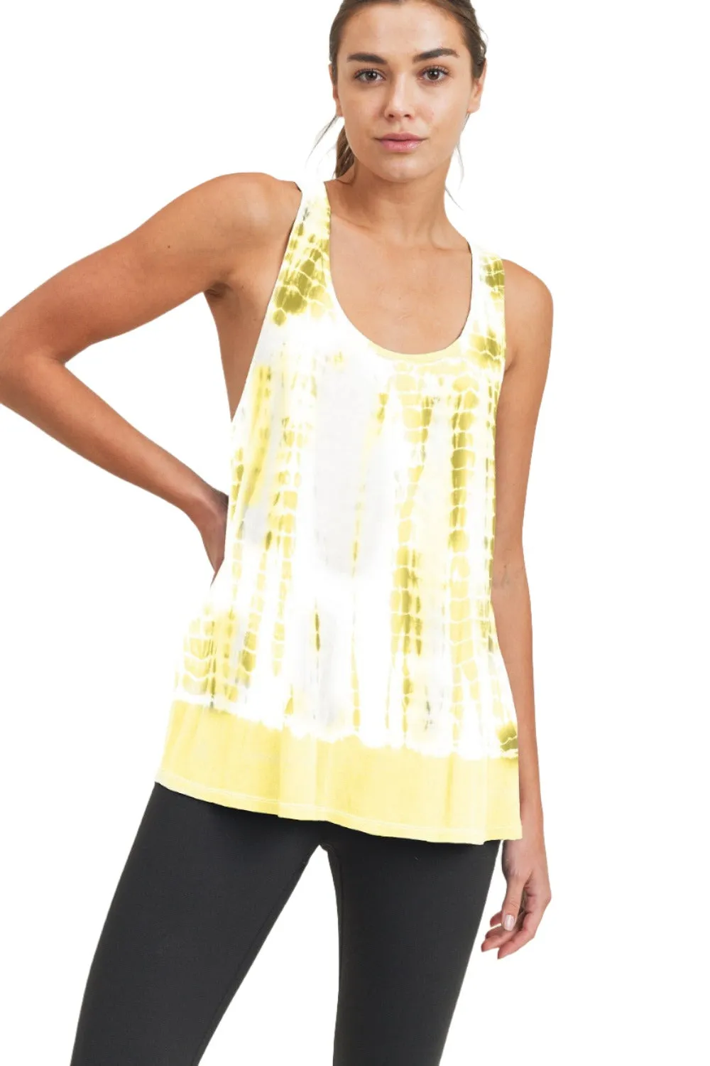 Mono B Tie Dyed Crossover Tank KT11707