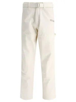 Off-White High Waist Wide Leg Denim Trousers