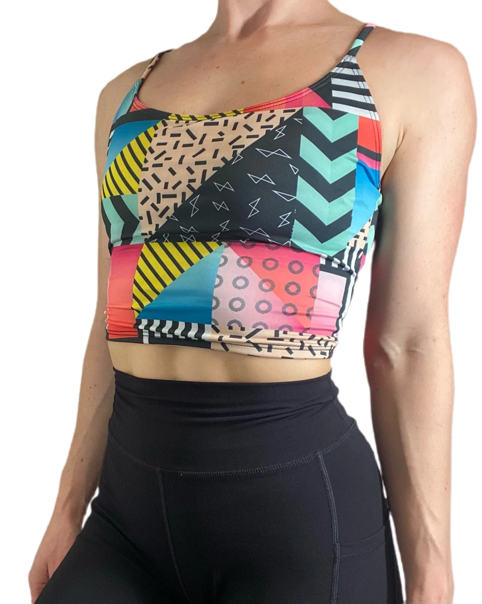 Onzie Flow Belle Cami Crop Top 3778 Printed