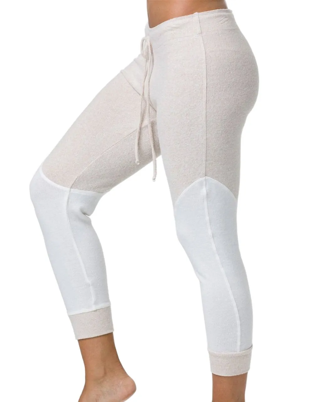 Onzie Hacci Varsity Jogger 2228 Oatmeal/White