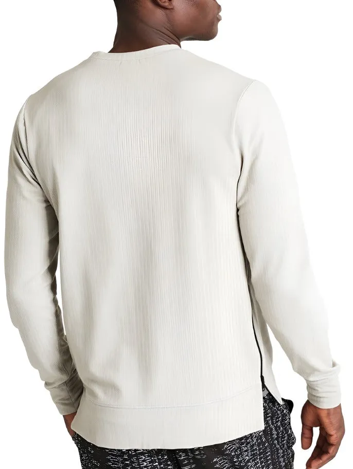 Onzie Hot Yoga Mens Crew Neck Long Sleeve 703 Khaki