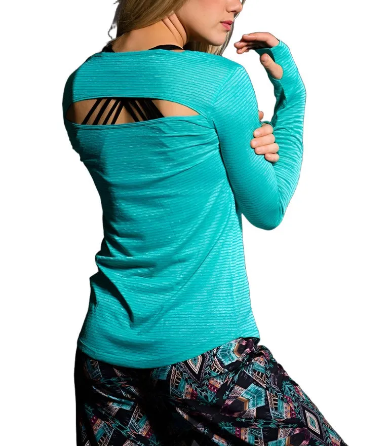 Onzie Hot Yoga Wave Long Sleeve Top 385
