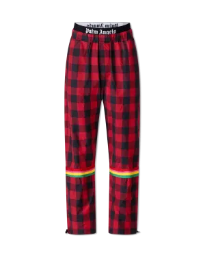 Plaid Nylon Track Pants
