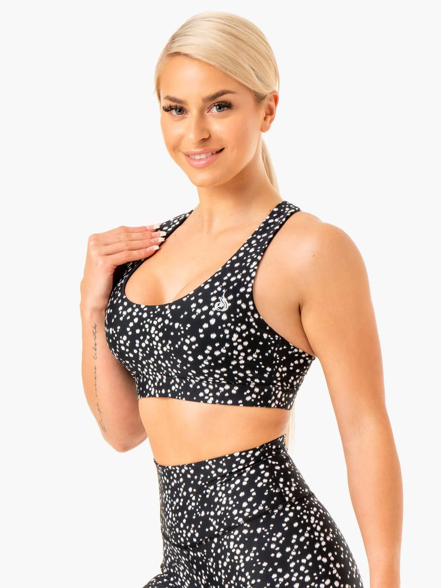 Reform Sports Bra - Black Speckle