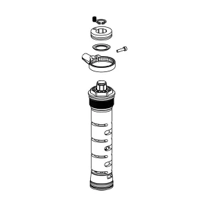 RockShox 2008-2010 Tora XC/SL/Race 2011 Recon Silver Remote Motion Control Compression Damper (for 17mm Cable Pull PopLoc)